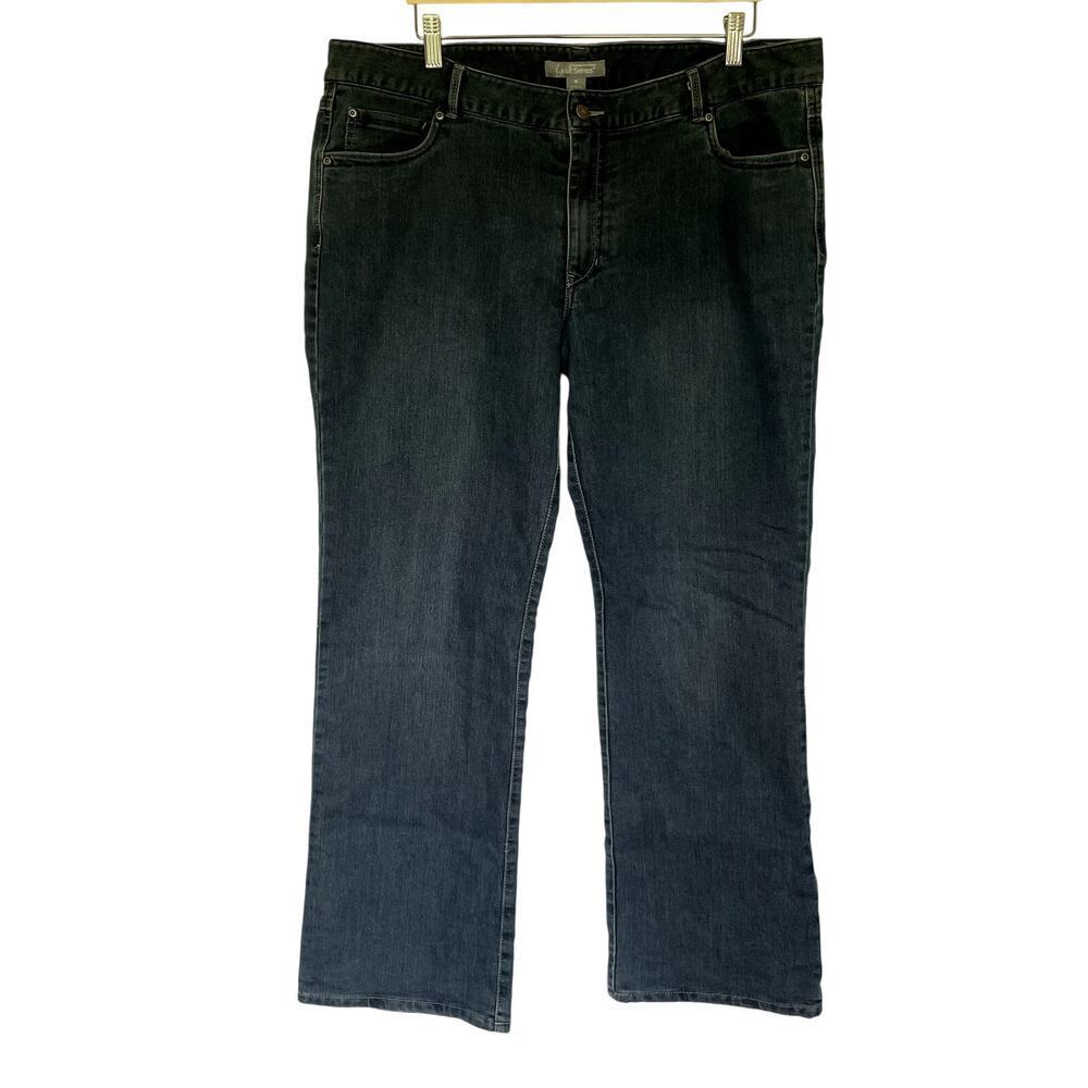 Gander Mountain Guide Series blue jeans dark wash fleece lined cotton women's 18